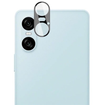 Sony Xperia 10 VI "IMAK" Tempered Glass rear camera protective black glass 0.3 mm | Priedai.lt