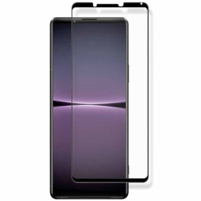 Sony Xperia 1 IV "AMORUS" Tempered Glass reinforced protection black full coverage protective screen glass | Priedai.lt