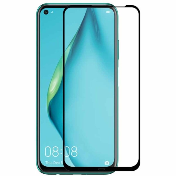 "Hat-Prince" Tempered protective screen glass - black (P40 Lite)