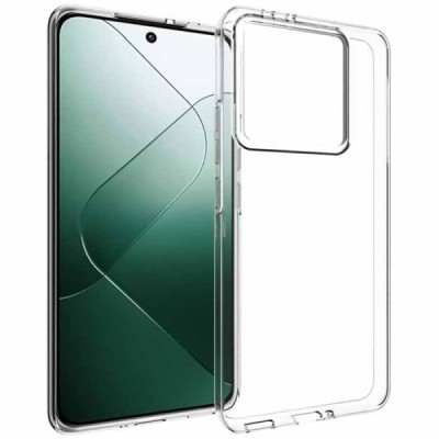 Xiaomi 14T Pro hard silicone (TPU) clear, transparent case - cover | Priedai.lt