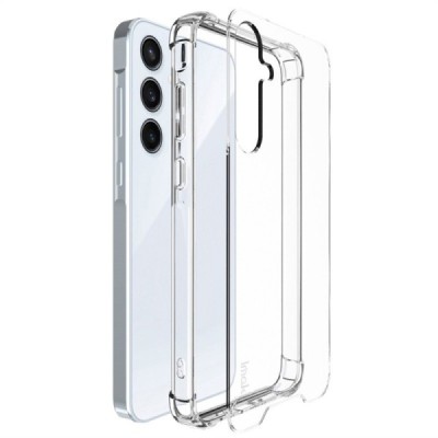 Samsung Galaxy A35 "Imak" reinforced protection hard silicone TPU clear, transparent case - back | Priedai.lt