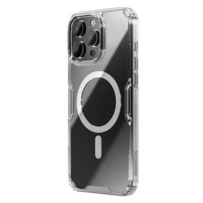 "Nillkin" Nature TPU Pro Magnetic MagSafe Apple iPhone 16 Pro clear, transparent Hard Silicone Case Cover | Priedai.lt