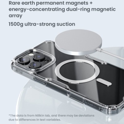 "Nillkin" Nature TPU Pro Magnetic MagSafe Apple iPhone 16 Pro clear, transparent Hard Silicone Case Cover | Priedai.lt