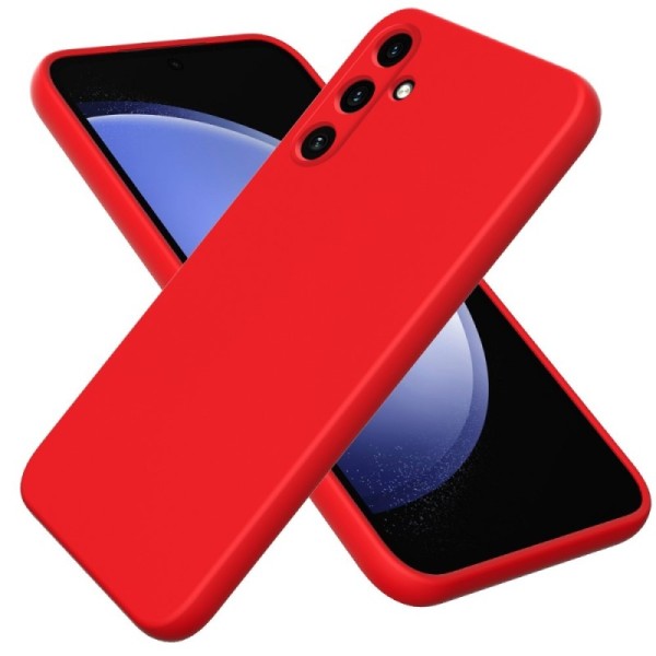 "Shell" hard silicone (TPU) case - red (Galaxy A15)