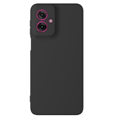 Motorola Moto G55 5G "Shell" hard liquid silicone (TPU) case black - cover | Priedai.lt