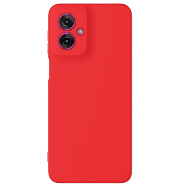 "Shell" hard silicone (TPU) case - red (Motorola Moto G55 5G)