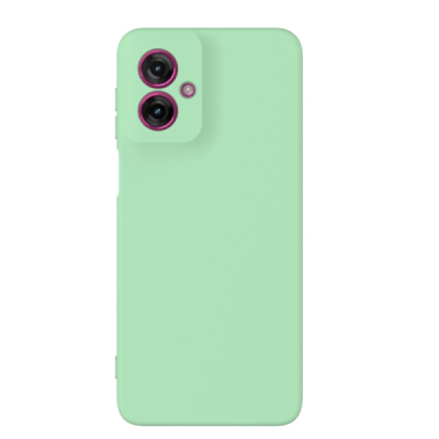 Motorola Moto G55 5G "Shell" hard liquid silicone (TPU) case green - cover | Priedai.lt