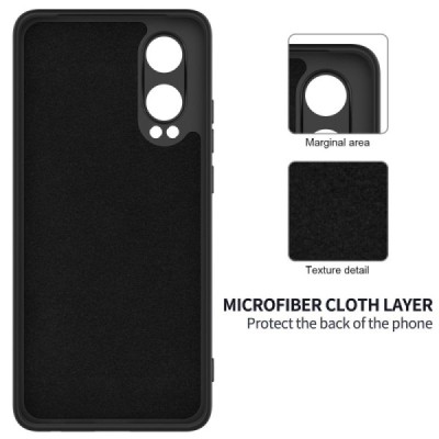 OnePlus Nord CE4 Lite 5G "Shell" hard liquid silicone (TPU) case black - cover | Priedai.lt