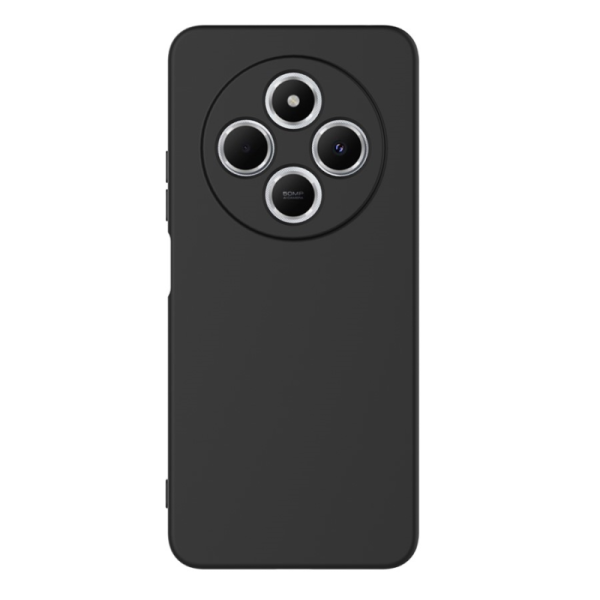 "Shell" hard silicone (TPU) case - black (Redmi 14C 4G / 14R 5G / A4 5G / Poco C75 4G)