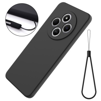 Xiaomi Redmi 14C, 14R, A4, Poco C75 4G "Shell" hard liquid silicone (TPU) case black - cover | Priedai.lt