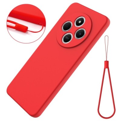 Xiaomi Redmi 14C, 14R, A4, Poco C75 4G "Shell" hard liquid silicone (TPU) case red - cover | Priedai.lt