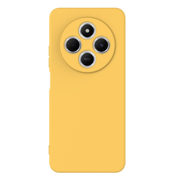 "Shell" hard silicone (TPU) case - yellow (Redmi 14C 4G / 14R 5G / A4 5G / Poco C75 4G)