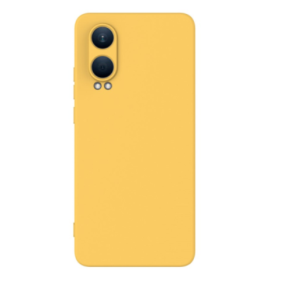 OnePlus Nord CE4 Lite 5G "Shell" hard liquid silicone (TPU) case yellow - cover | Priedai.lt