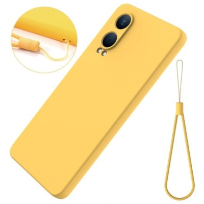 OnePlus Nord CE4 Lite 5G "Shell" hard liquid silicone (TPU) case yellow - cover | Priedai.lt