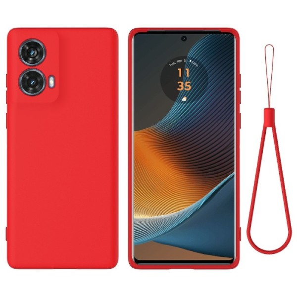 "Shell" hard silicone (TPU) case - red (Motorola Moto G85 5G / S50 Neo 5G)
