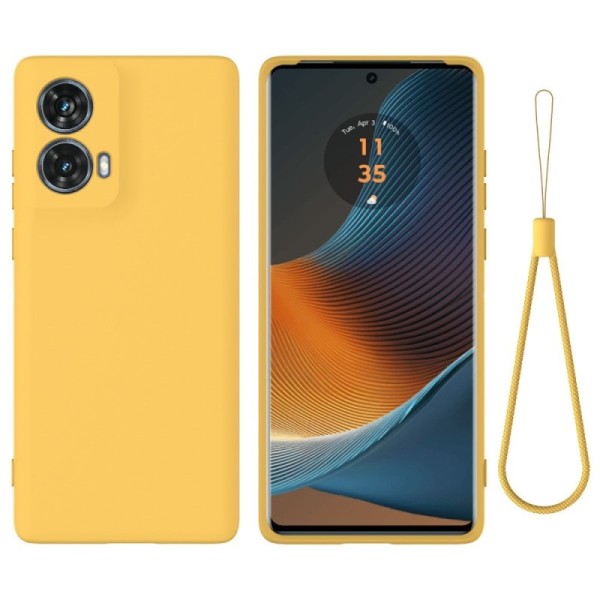 "Shell" hard silicone (TPU) case - yellow (Motorola Moto G85 5G / S50 Neo 5G)