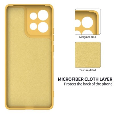 "Shell" hard silicone (TPU) case - yellow (Motorola Edge 60 Neo / Edge 50 Neo / Moto S50 / ThinkPhone 25)