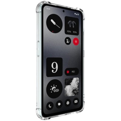 CMF Phone 1 "Imak" reinforced protection hard silicone TPU clear, transparent case - back | Priedai.lt