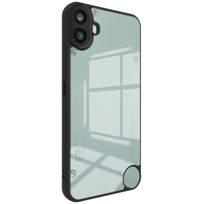 Nothing CMF Phone 1 "Imak" hard silicone TPU transparent (black edges) case | Priedai.lt