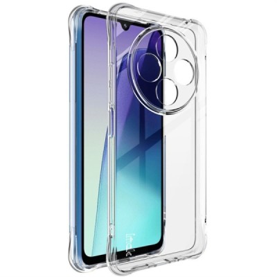 Xiaomi Redmi 14C, 14R, A4, Poco C75 4G "Imak" reinforced protection hard silicone TPU clear, transparent case - back | Priedai.l