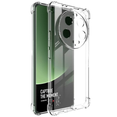 Xiaomi 13 Ultra "Imak" reinforced protection hard silicone TPU clear, transparent case - back | Priedai.lt
