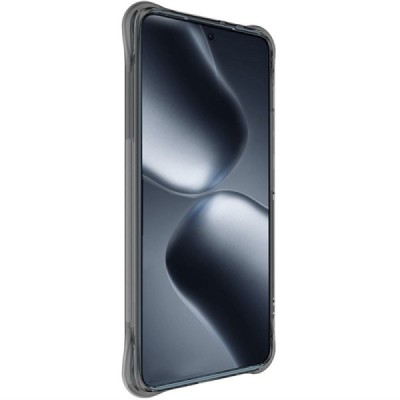 Xiaomi 14T "Imak" reinforced protection hard silicone TPU transparent, gray case - back | Priedai.lt