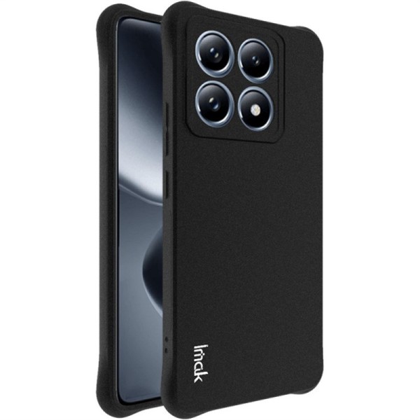 "Imak" reinforced protection hard silicone matte (TPU) case - black (Xiaomi 14T)