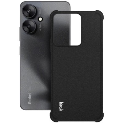 Xiaomi Redmi 13C / 13R 5G / Poco C65 4G / Poco M6 5G "Imak" reinforced protection hard silicone matte TPU black case - back | Pr