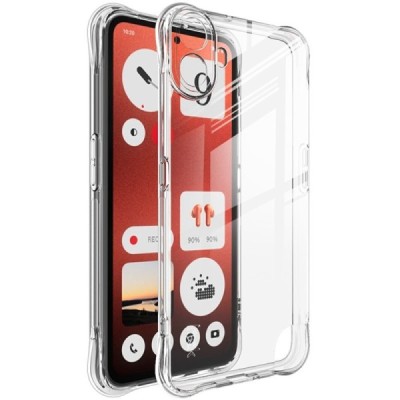 CMF Phone 1 "Imak" reinforced protection hard silicone TPU airbag clear, transparent case - back | Priedai.lt