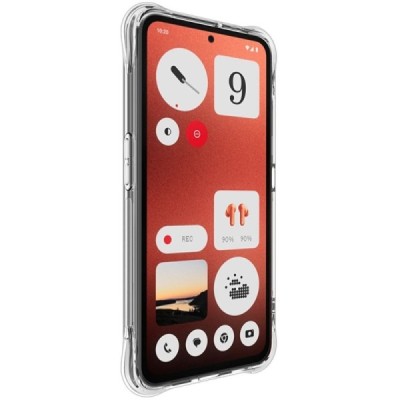CMF Phone 1 "Imak" reinforced protection hard silicone TPU airbag clear, transparent case - back | Priedai.lt