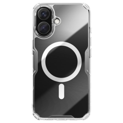 "Nillkin" Nature TPU Pro Magnetic MagSafe Apple iPhone 16 clear, transparent Hard Silicone Case Cover | Priedai.lt