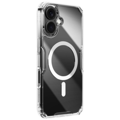 "Nillkin" Nature TPU Pro Magnetic MagSafe Apple iPhone 16 clear, transparent Hard Silicone Case Cover | Priedai.lt