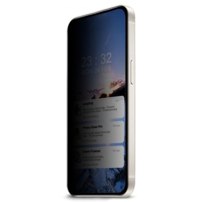 Pixel 9 Pro XL "Calans" 9H Tempered Glass privacy enhanced protection black full coverage screen protector | Priedai.lt