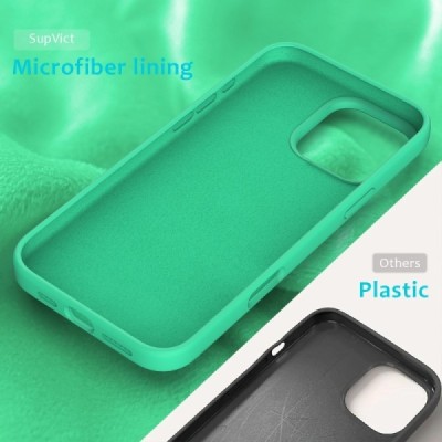 Apple iPhone 16 Pro "Shell" hard liquid silicone (TPU) green case - cover | Priedai.lt