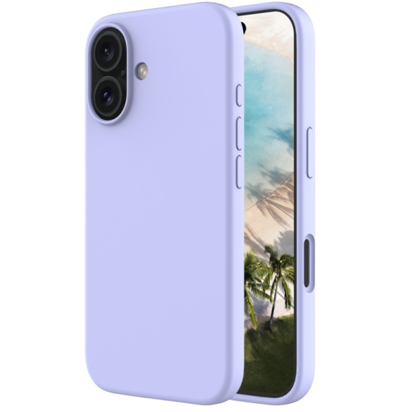 „Shell“ hard silicone (TPU) case - purple (iPhone 16)
