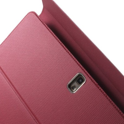 Samsung Galaxy Tab S 10.5 (T805, T800) atverčiamas raudonas odinis dėklas / Priedai.lt