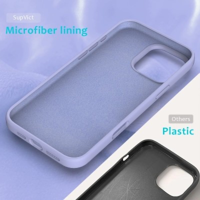 Apple iPhone 16 Pro Max "Shell" hard liquid silicone (TPU) purple case - cover | Priedai.lt