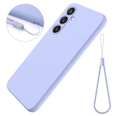 Samsung Galaxy S24 FE "Shell" hard liquid silicone (TPU) case purple - cover | Priedai.lt