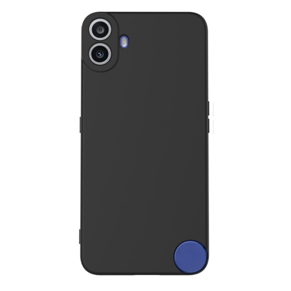 "Shell" hard silicone (TPU) case - black (CMF Phone 1)