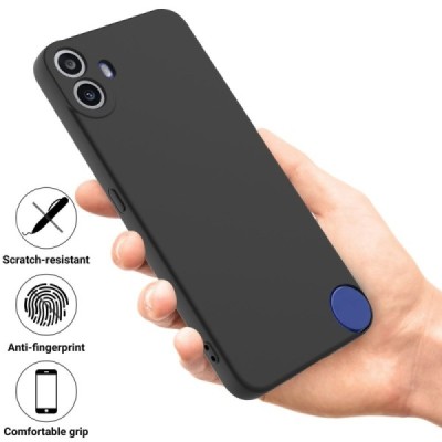 Nothing CMF Phone 1 "Shell" hard liquid silicone (TPU) case black - cover | Priedai.lt