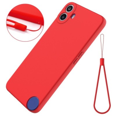 Nothing CMF Phone 1 "Shell" hard liquid silicone (TPU) case red - cover | Priedai.lt