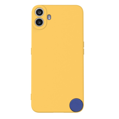 Nothing CMF Phone 1 "Shell" hard liquid silicone (TPU) case yellow - cover | Priedai.lt