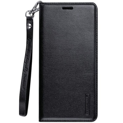 Samsung Galaxy S20 "Hanman" Leather Solid Flip Case Book - Black | Priedai.lt