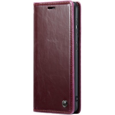Samsung Galaxy S20 CaseMe Leather Solid Flip Case Book - Burgundy | Priedai.lt