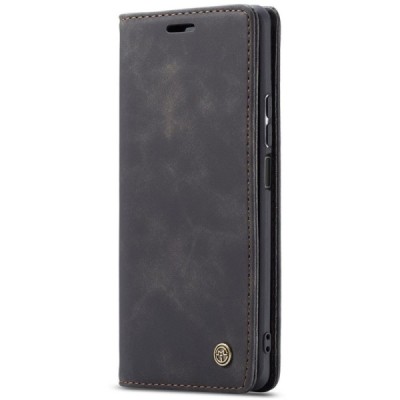 Huawei P40 lite CaseMe Retro Solid Flip Case Book - Black | Priedai.lt