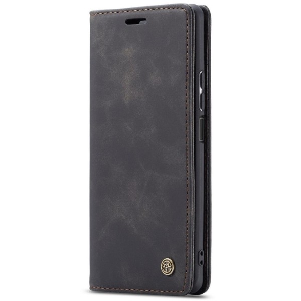 "CaseMe" Retro Solid Flip Case - Black (P40 lite)