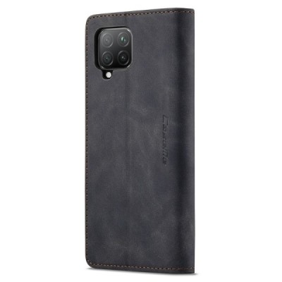 Huawei P40 lite CaseMe Retro Solid Flip Case Book - Black | Priedai.lt