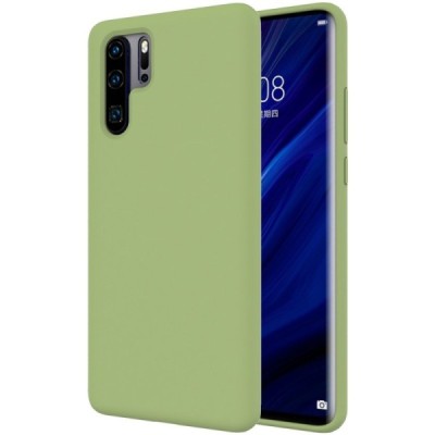 Huawei P30 Pro "Shell" hard liquid silicone (TPU) case green - cover | Priedai.lt