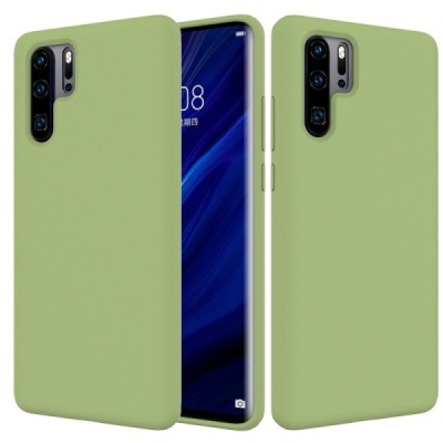 Huawei P30 Pro "Shell" hard liquid silicone (TPU) case green - cover | Priedai.lt