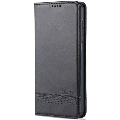 Samsung Galaxy A32 4G "AZNS" Retro black leather flip case - book | Priedai.lt